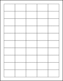 ETIQUETA LASER 1 1/2 X 1 50 ETIQ/HJ PAQ. 100 HJS